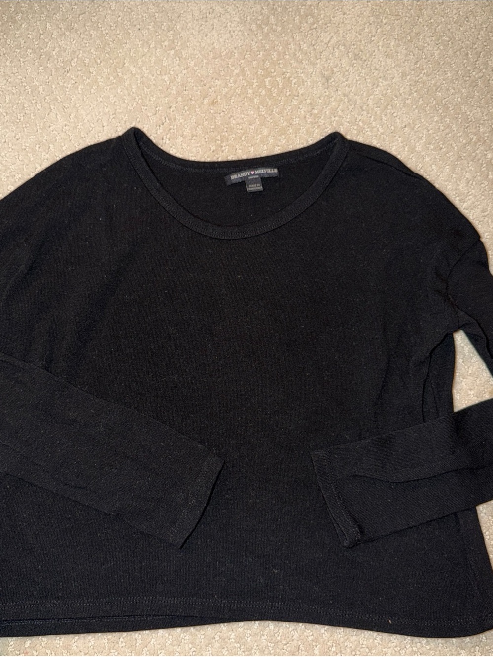Brandy Melville Black Crew Neck Sweater